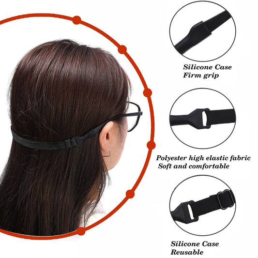 Elastisches Brillenseil mit Silikon – Sportlich, rutschfest, verstellbar