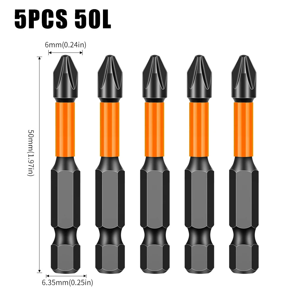 PH2 Kreuzdrehmomentkopf Schraubendreher S2-Stahl magnetisch rutschfest