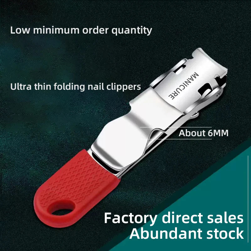 Praktischer tragbarer Nagelknipser aus Edelstahl für unterwegs