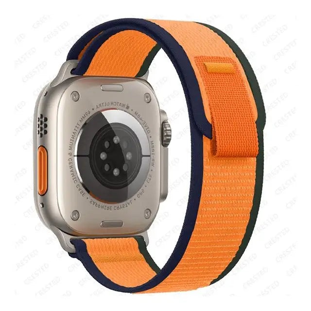 Nylon Trail-Loop Armband kompatibel für Smartwatches 38-49 mm Unisex