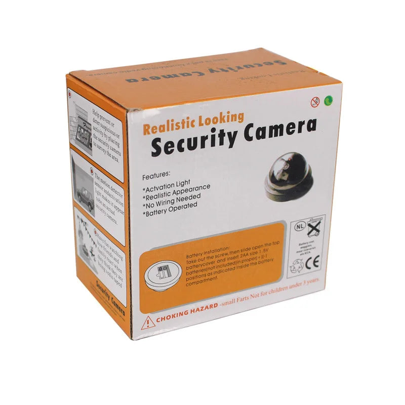 Realistische schwarze Dummy CCTV-Kamera mit blinkender LED – Abschreckung pur