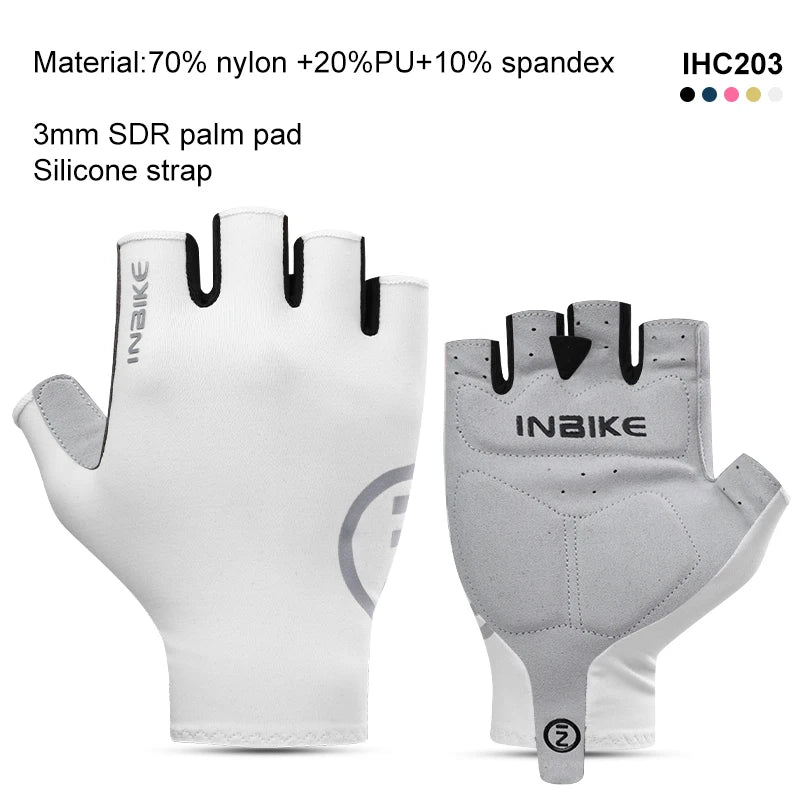 Halbfinger Radhandschuhe mit Stoßdämpfung atmungsaktiv Unisex Sommer