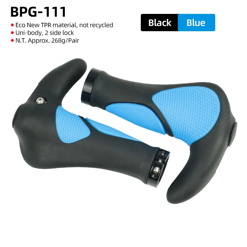 Ergonomische MTB Fahrradgriffe Schwarz-Grau, Profi Grip - Komfort, 1 Paar