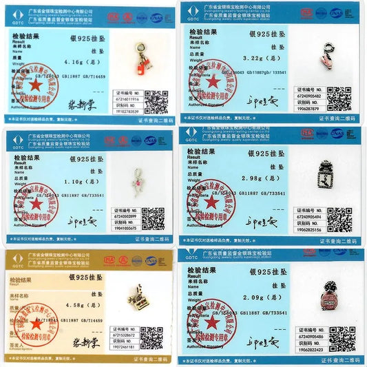 Filigrane rosa Charms 925er Sterlingsilber mit Zirkon – Perfekt für DIY Schmuck