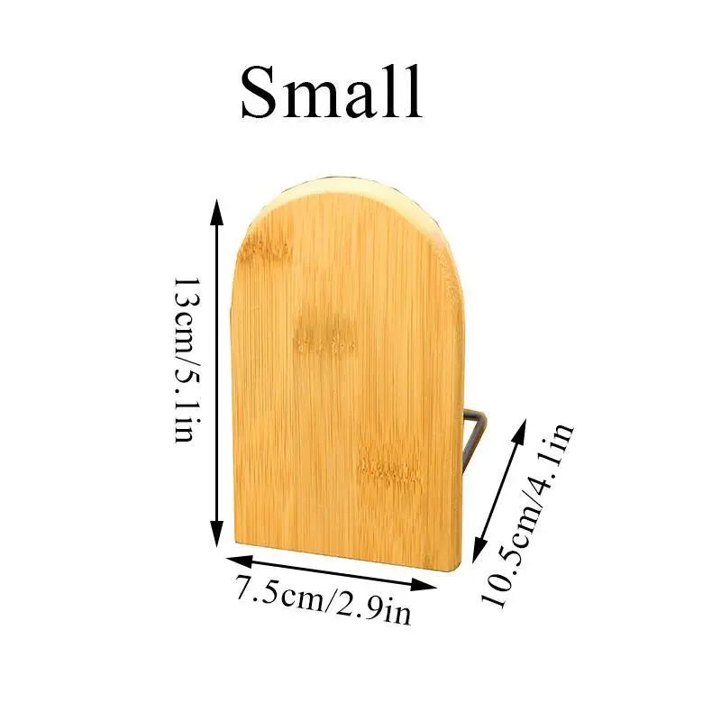 Einfacher Holz Buchstützen Halter als Desktop Organizer