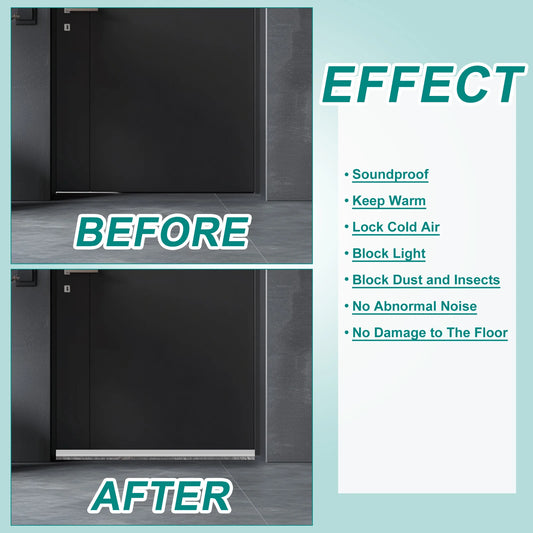 100 cm selbstklebender Türfeger Zugluftstopper mit Bürste 1-3 Stück