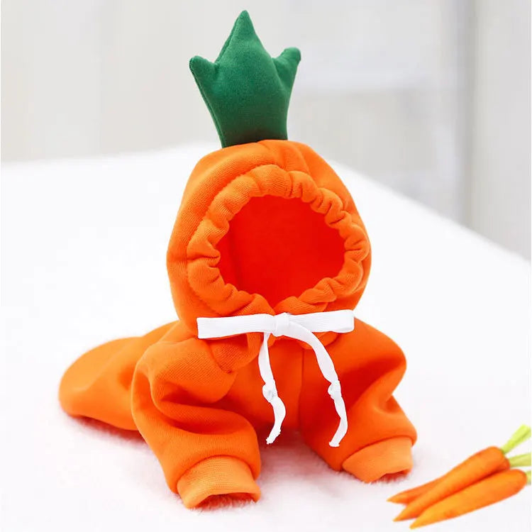 Niedlicher Obst Fleece Hoodie für kleine Hunde und Katzen Welpen