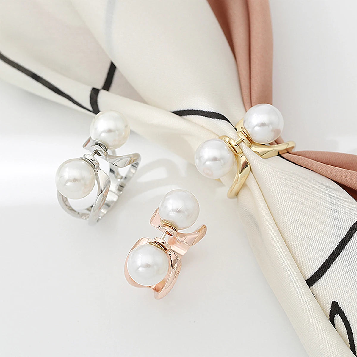 Elegante Perlen-Schal Schnalle – Multifunktionales Accessoire für Damen aus Eisen