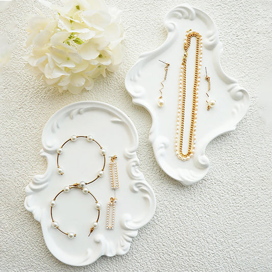 Barock Stil Silikonform für DIY Ablagen mit Relief für Wohnkultur