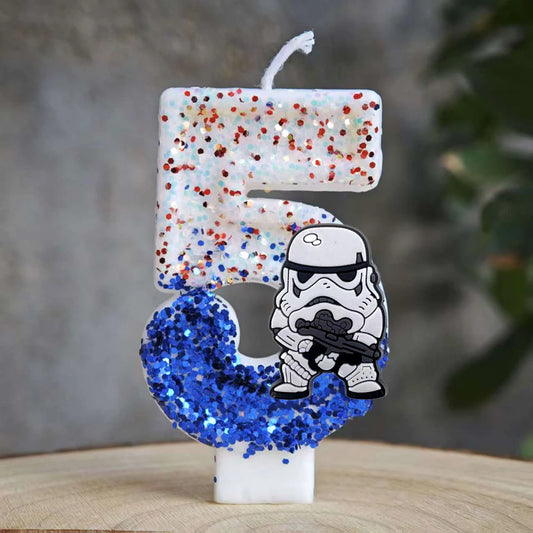 Thematische Geburtstagskerzen Zahlen für Partydekoration und Geschenke