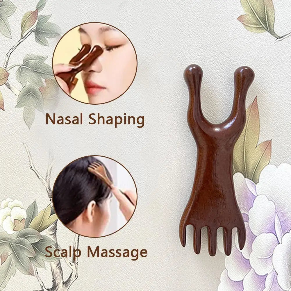 Natürliches Sandelholz Massagekamm für Entspannung und Heilung
