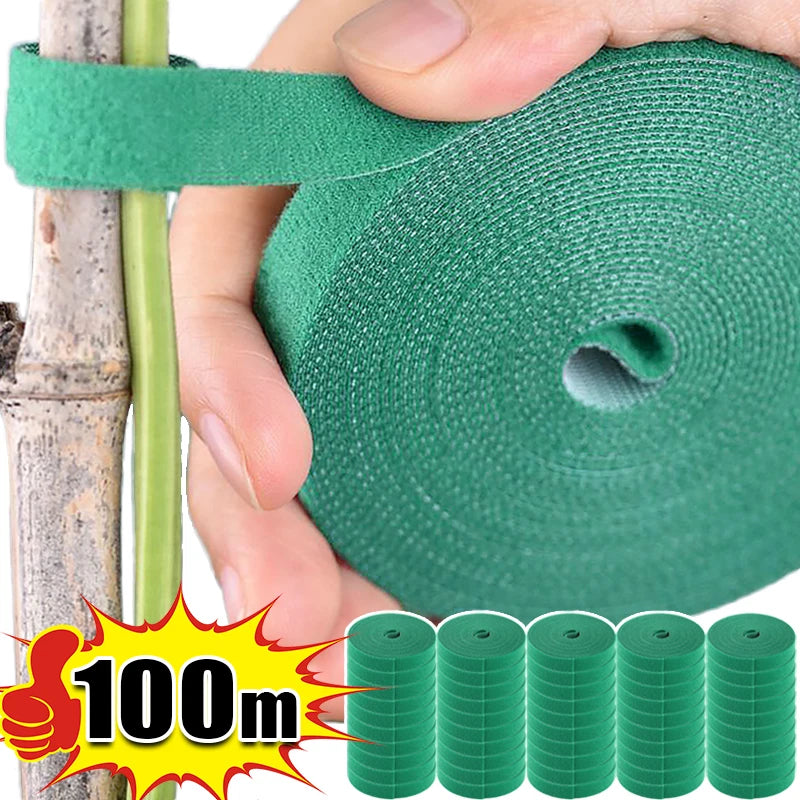 Flexibel - Nachhaltig: 2m grüner Nylon-Kabelbinder mit verstellbaren Hakenschlaufen