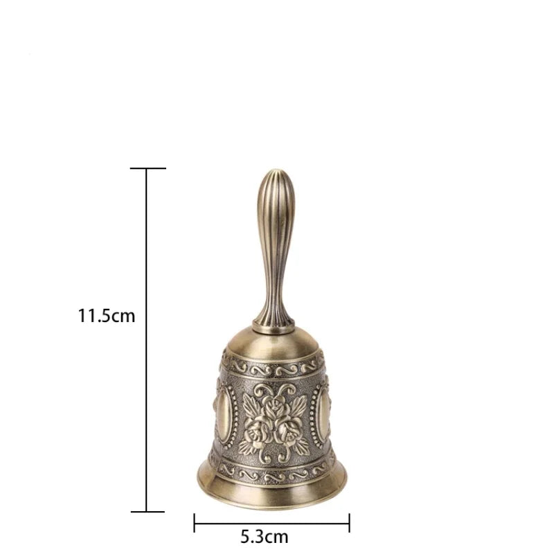 Klarer Klang - Retro-Chic: 1PC Metall-Handglocke im europäischen Stil für Deko