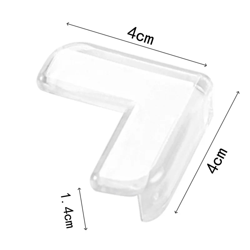 Transparenter weicher Gummi Eckschutz – 4-12 Stück für kindersichere Möbel