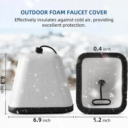 Wiederverwendbare Wasserhahn-Abdeckungen für den Winter 2er-Pack