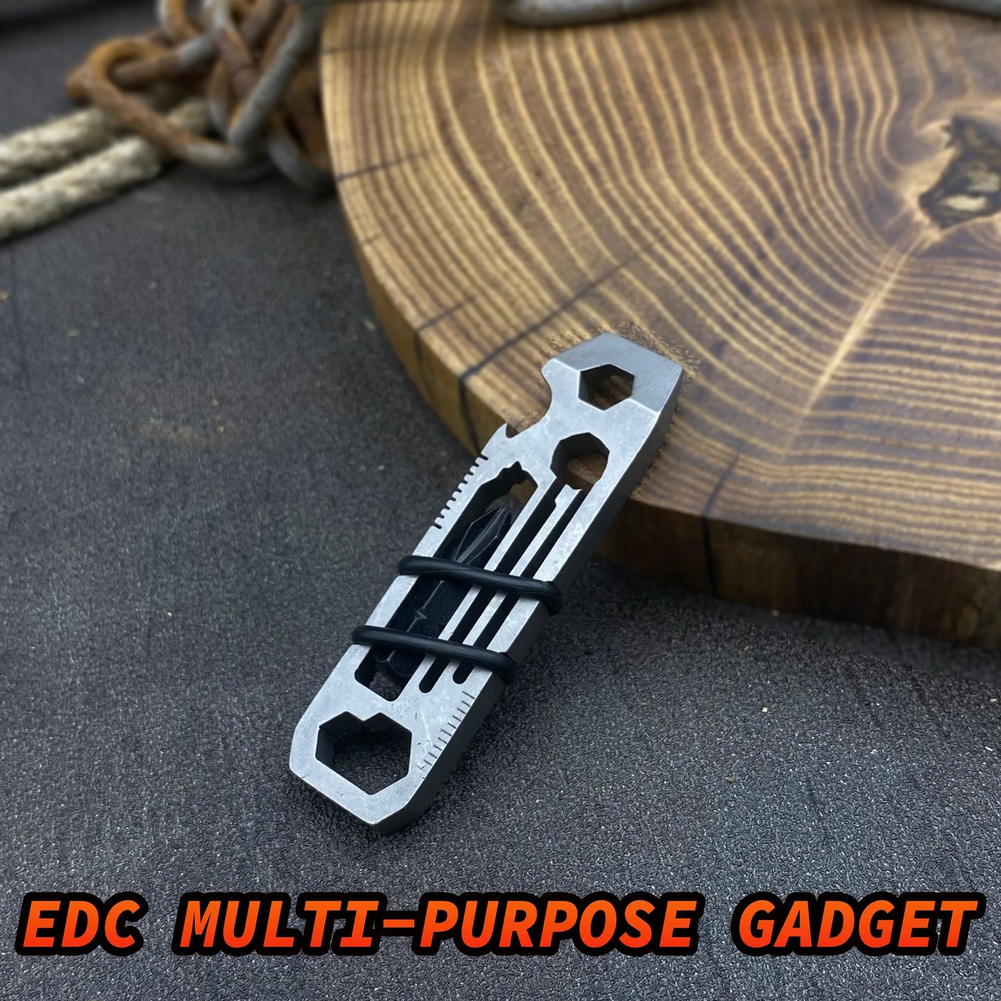 Praktisches EDC Survival-Tool aus Edelstahl – Flaschenöffner - Mehr