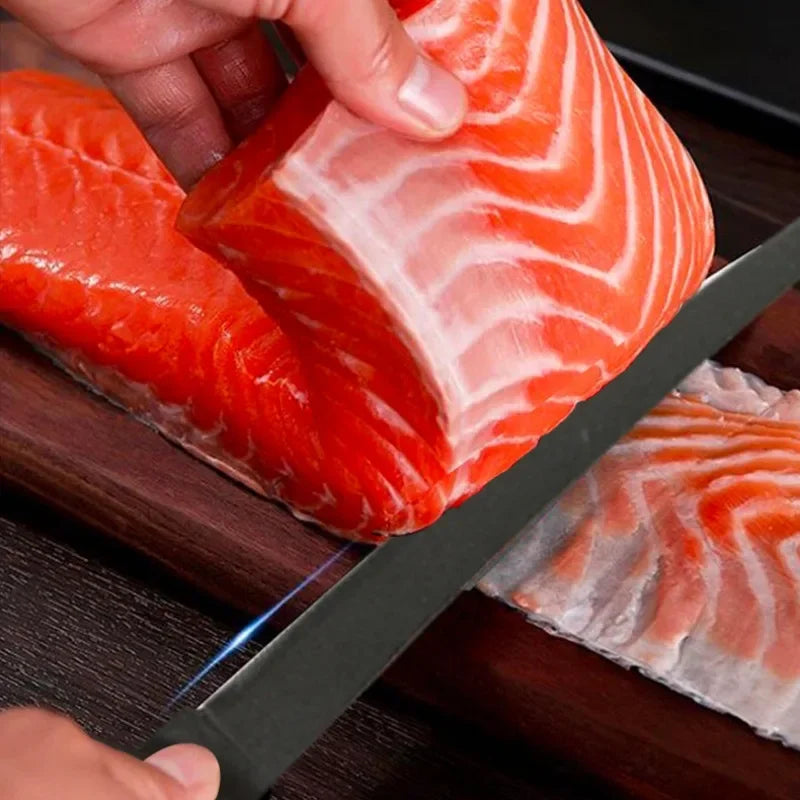 Edelstahl Ausbeinmesser mit Holzgriff für präzises Schneiden von Fisch und Fleisch