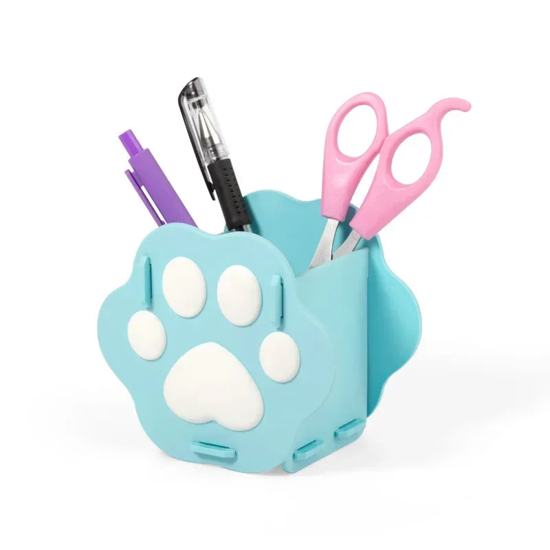 Nette Cartoon Katze Klaue Stifthalter PVC Organizer für Schreibtisch