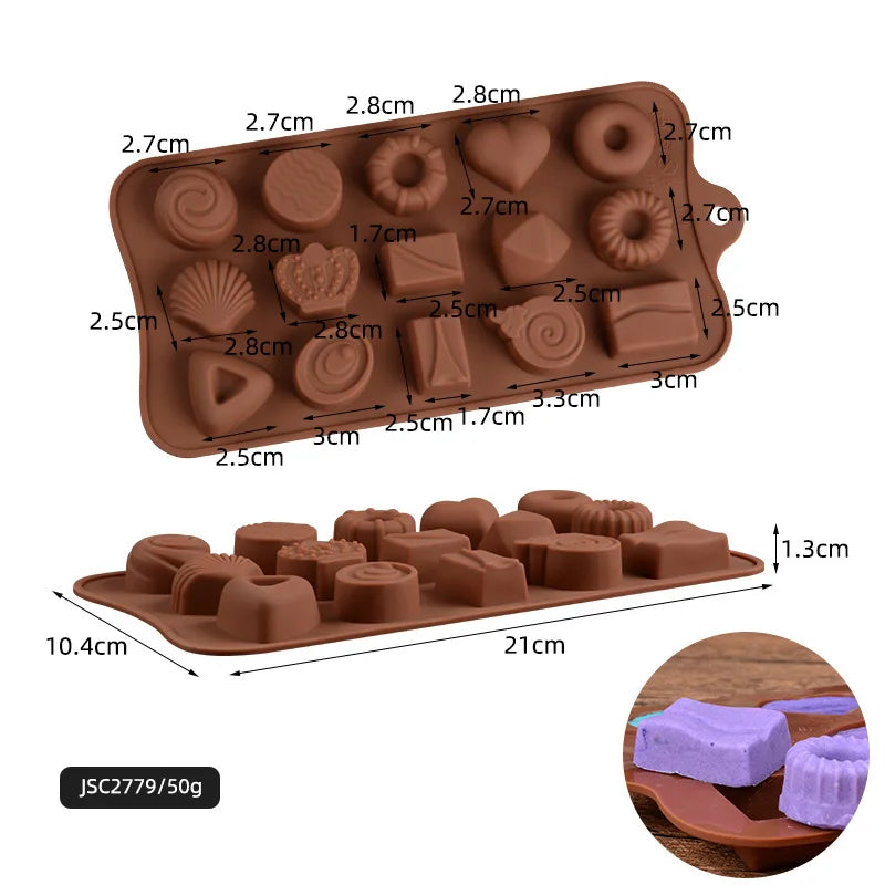 Flexible Silikon Kuchenform für Süßwaren Backen – Antihaft - Umweltfreundlich