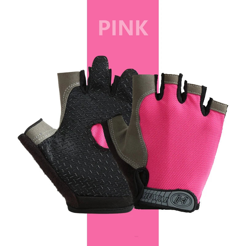 Maximaler Grip - Komfort: Fingerlose Gym Handschuhe unisex, atmungsaktiv - rutschfest
