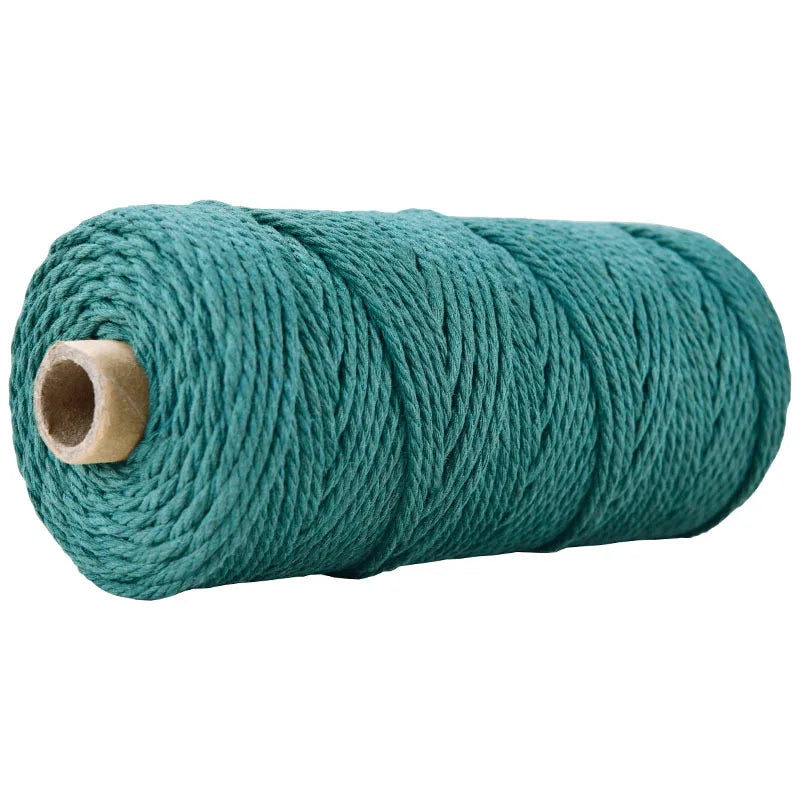 100 m Rolle bunte 3 mm Baumwollschnur für DIY und Dekoration