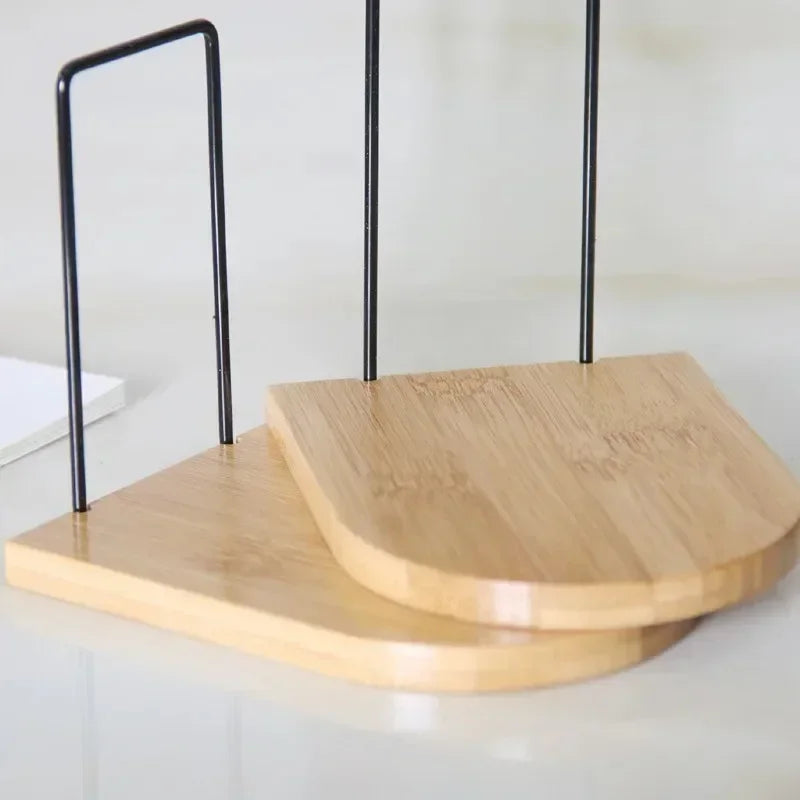 Stilvolle Holz Eisen Buchstütze für Büro und Schreibtisch