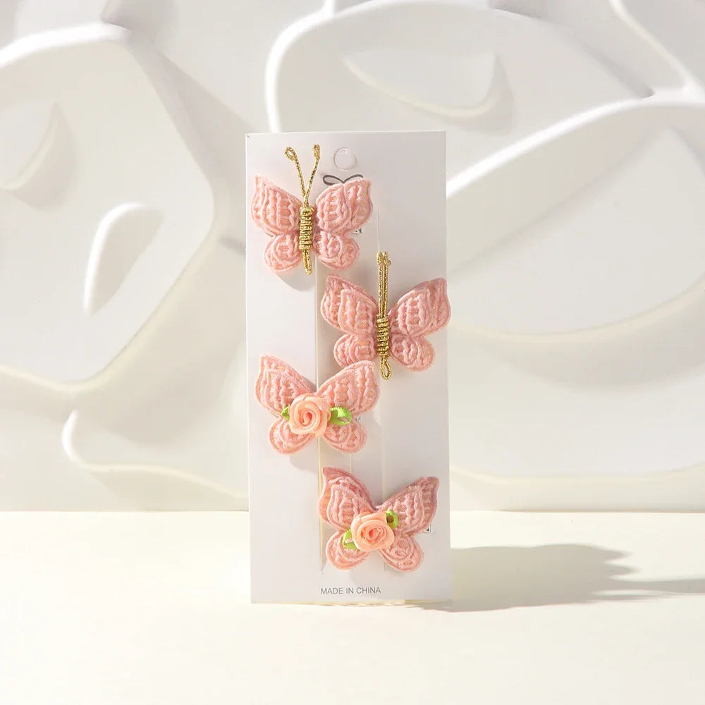 Handgefertigte Haarspangen für Mädchen – Woven Bow Clips