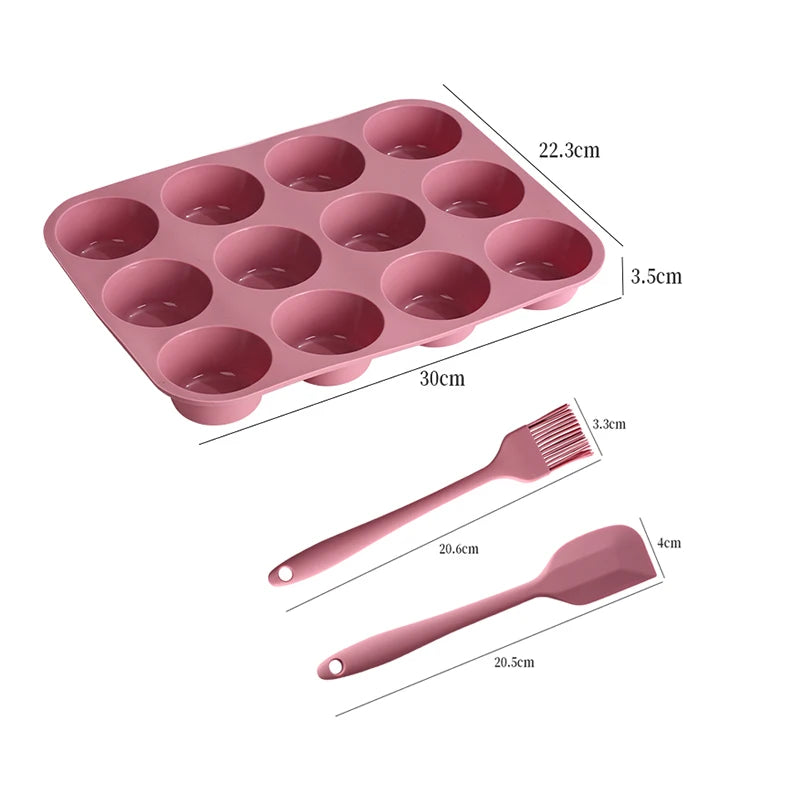 Flexible Silikon Backform für Kuchen und Muffin Dekorationen