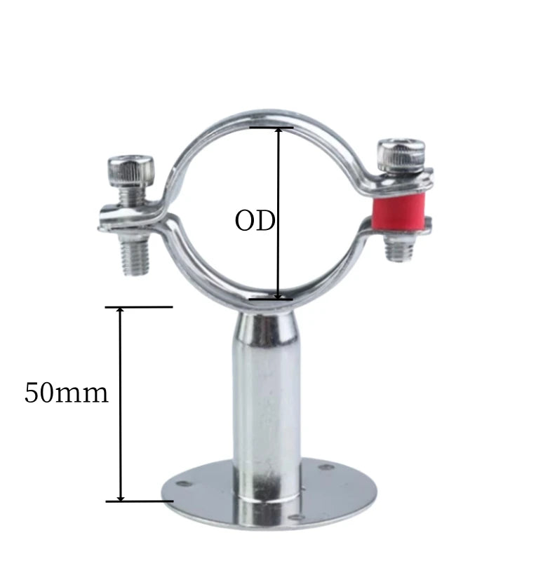 Edelstahl Rohrklemme 19mm-108mm mit Grundplatte – Robust & Vielseitig-Yabubest - Home & More