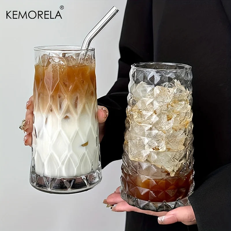 Vielseitige 500 ml Eiskaffeetasse aus umweltfreundlichem Glas – elegant - robust