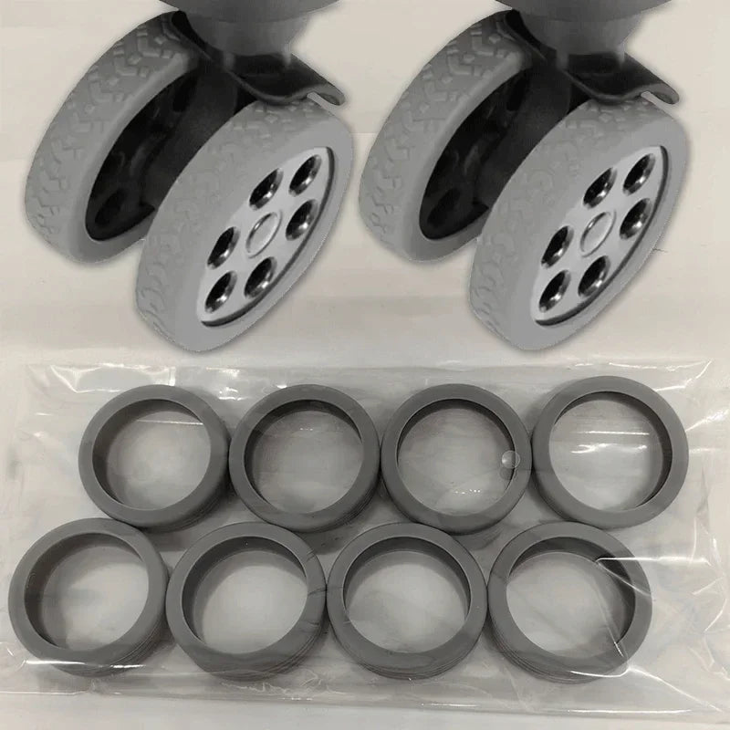 Set mit 24 Silikon Schutzhüllen für Gepäckräder Raddämpfer Reisebedarf-Yabubest - Home & More