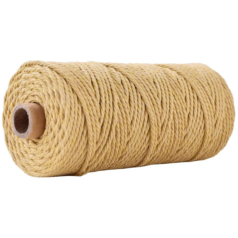 100 m Rolle bunte 3 mm Baumwollschnur für DIY und Dekoration