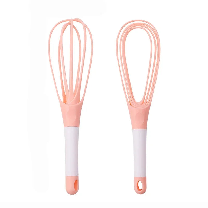 Manueller rotierender Schneebesen Kunststoff Handmixer leicht faltbar