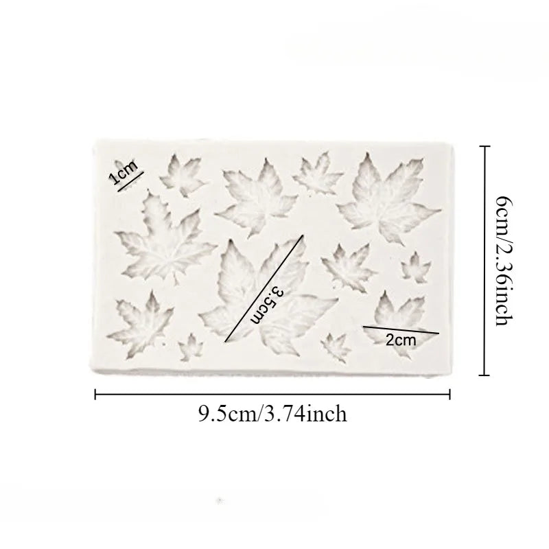 Ahornblatt Silikonform für Schokolade Pudding Fondant Backen Werkzeug