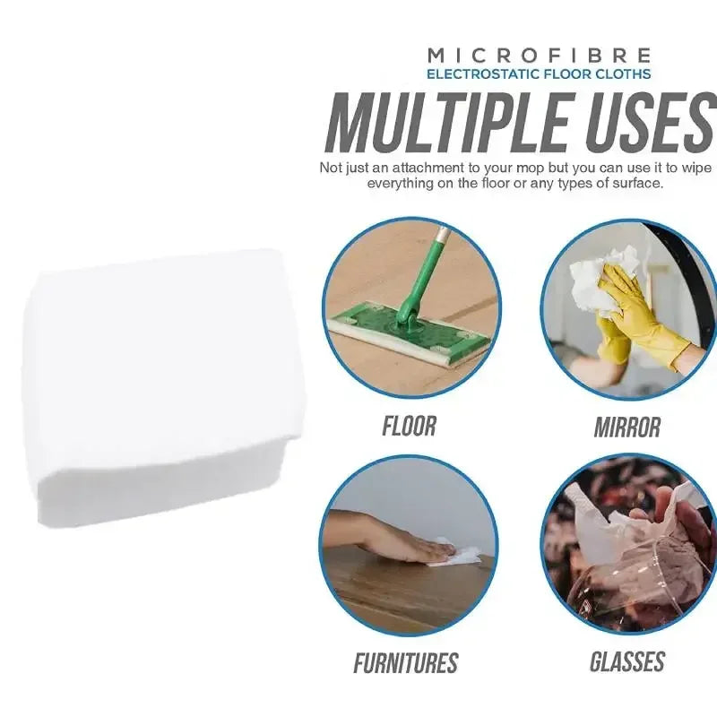 Einweg Mikrofaser Bodenreinigungstücher für flachen Mopp 100 Stück