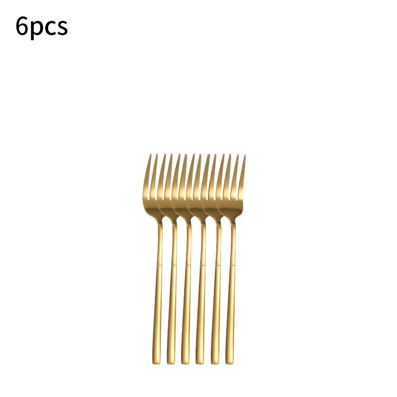 6-30 Teile Edelstahl Besteck Set – scharfe Steakmesser - elegantes Design