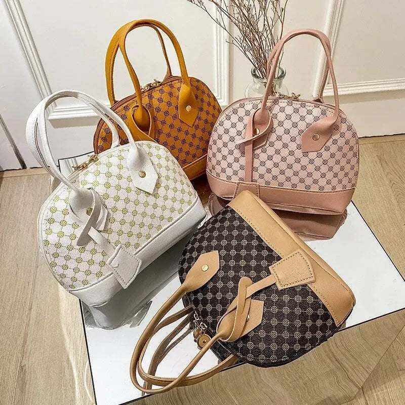 Leichte Koreanische Damen-Umhängetasche mit Blüten-Design und seidigem Innenfutter