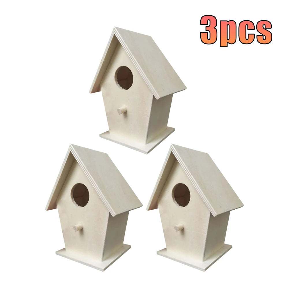 Wetterfestes Holz-Vogelhaus für kleine Vögel - Ideal zum Aufhängen