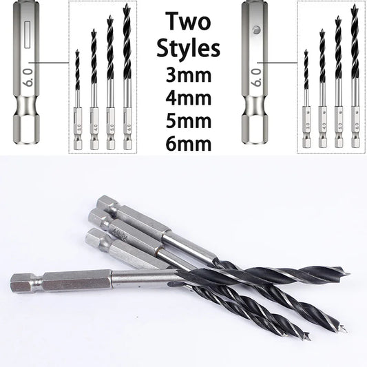 Holzbohrer Set Sechskant Griff Senker Metall Bohren 3-10mm