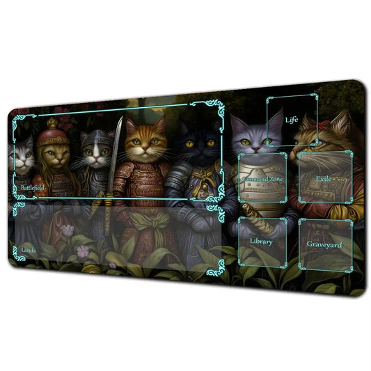 Rutschfeste Karten Gaming Matte mit Monsterzone für strategische Spiele