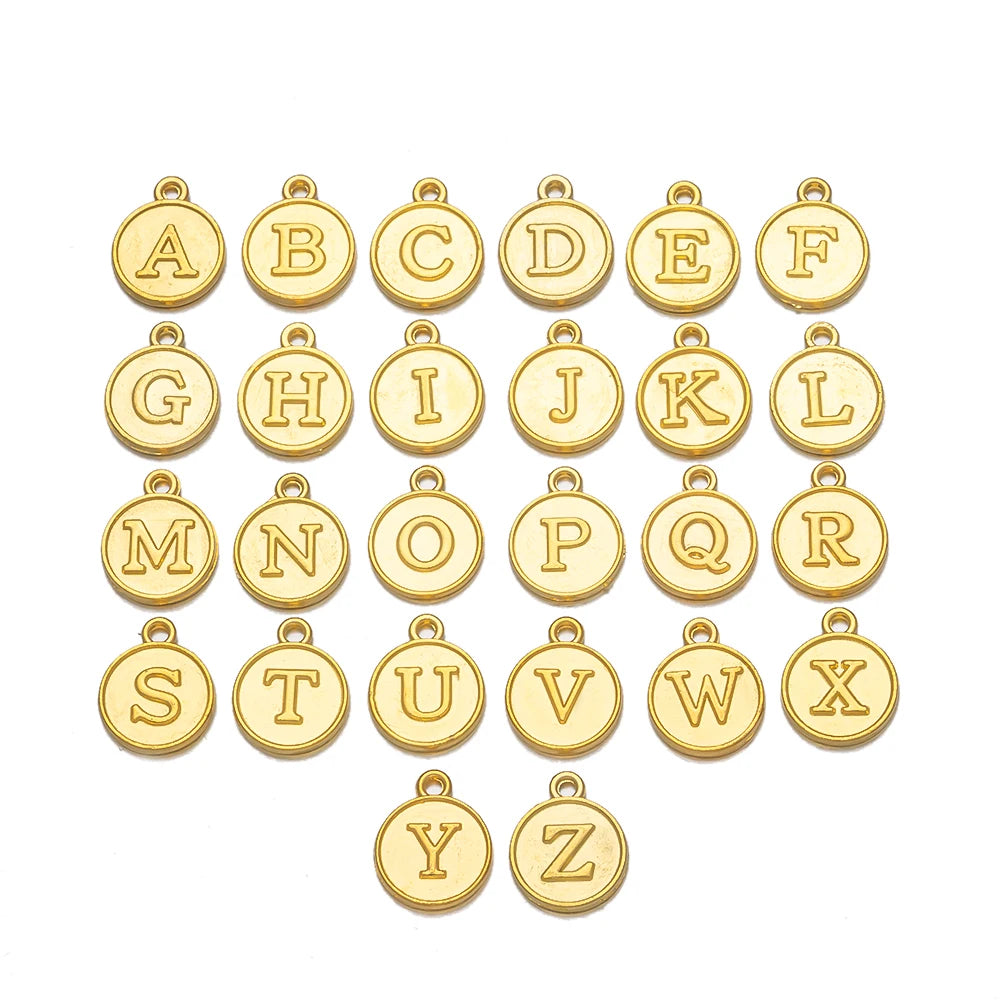 26-teiliges Alphabet Buchstaben Charms Set für DIY Schmuckherstellung