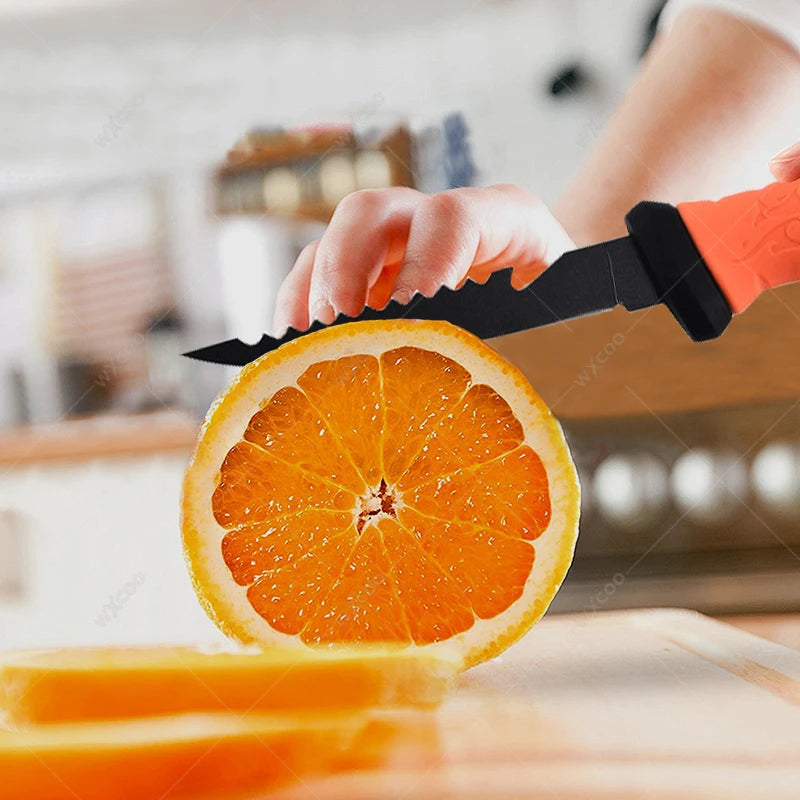 Multifunktionales Fischmesser mit scharfer Edelstahlklinge und Holzgriff für präzises Schneiden
