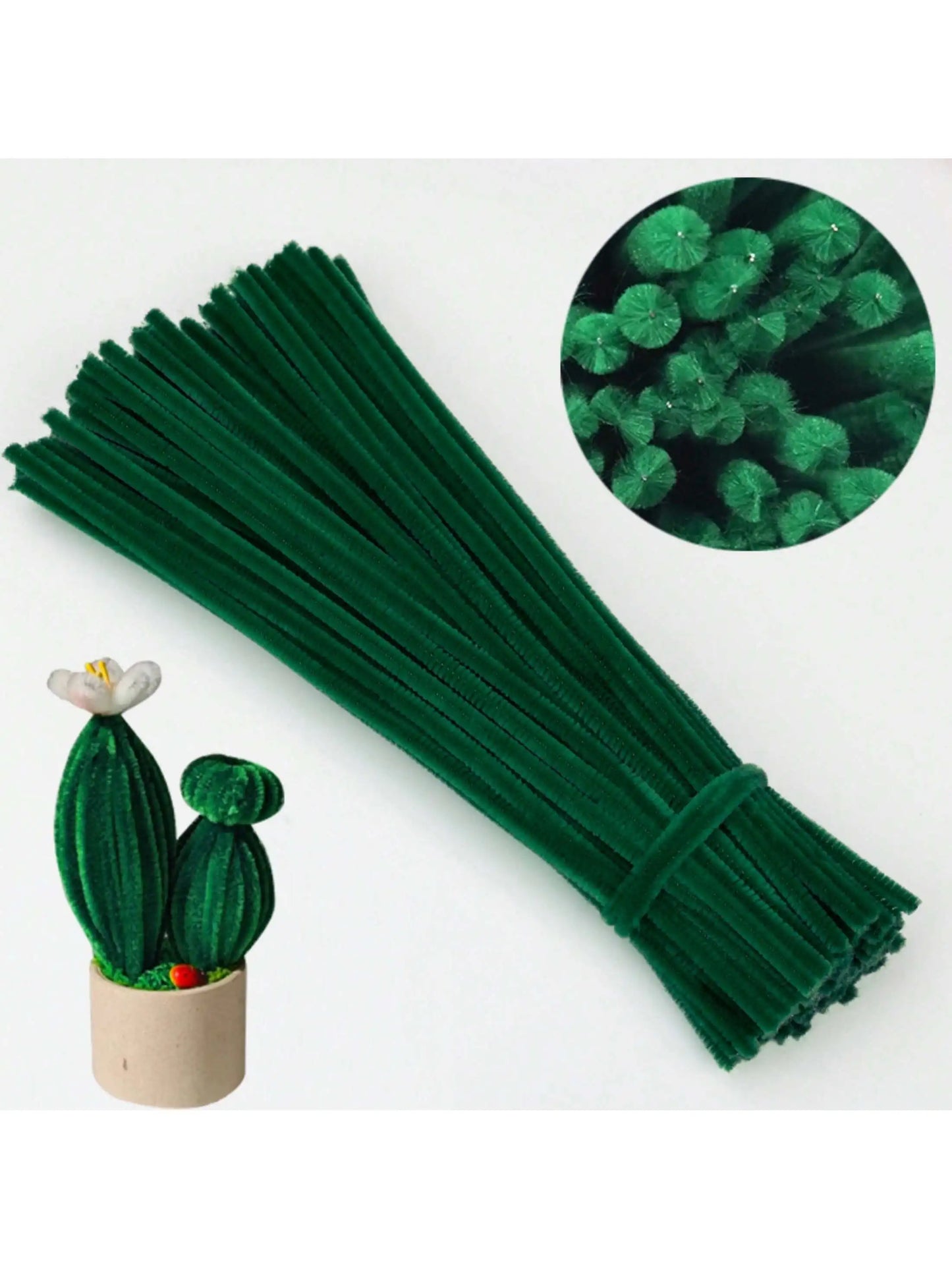 Pfeifenreiniger Set 100/300 Stück 6 Farben Farbverlauf für DIY Basteln