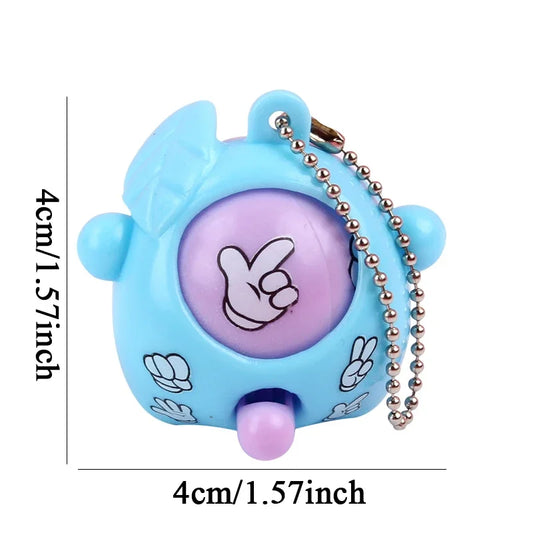 Mehrfarbiges Kunststoff Rateei Spiel für Kinder mit Schlüsselanhänger