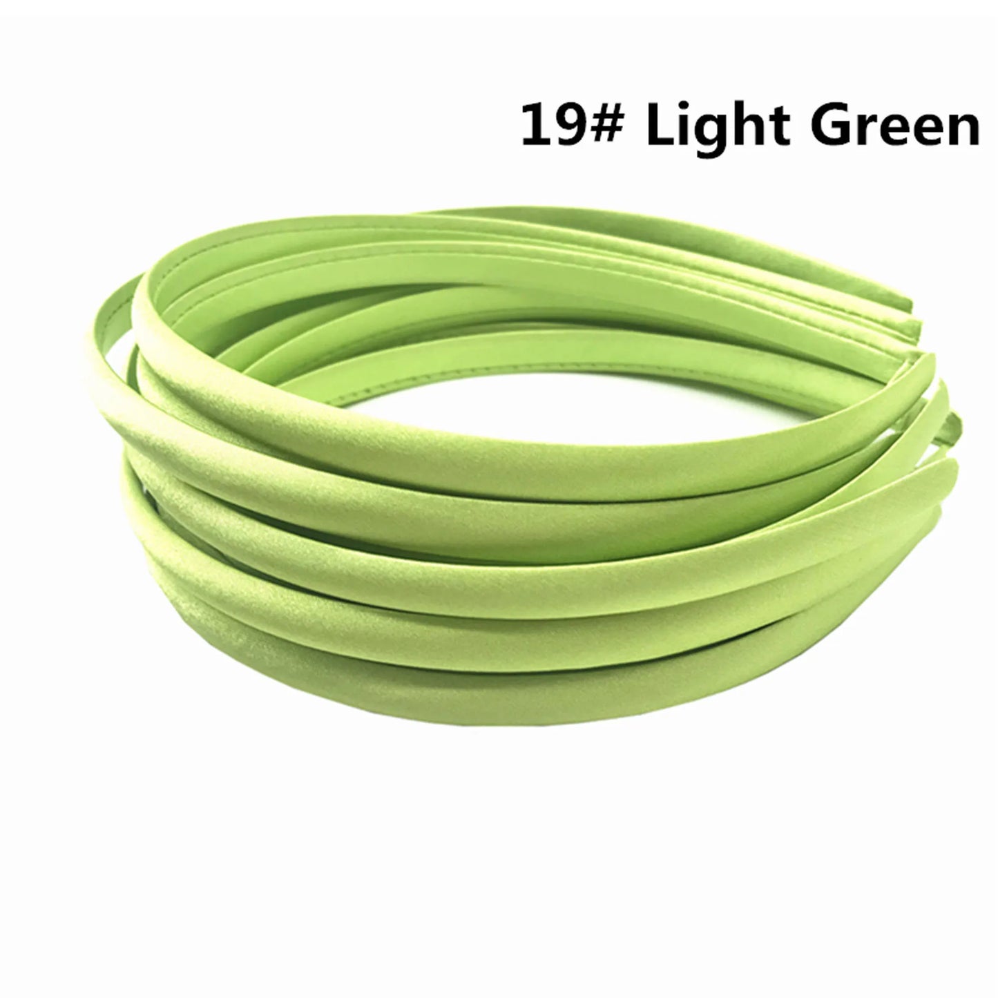 Stoffbezogenes Haarband 1 cm Breite Unisex 10/60 Stück bunte Farben