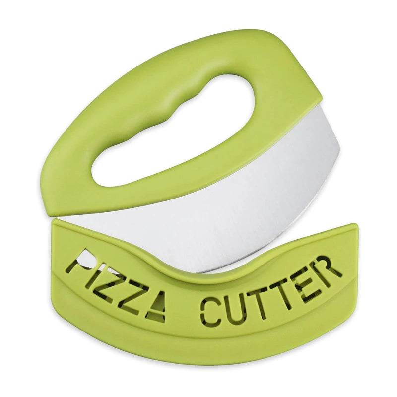 Edelstahl Pizzaschneider mit Abdeckung | Vielseitiger Lebensmittelzerkleinerer