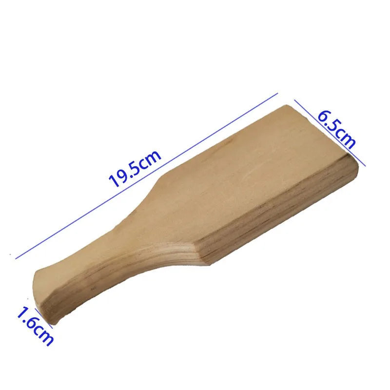 Tonpaddel Keramikwerkzeug aus Holz für Handbau und Küche glatt