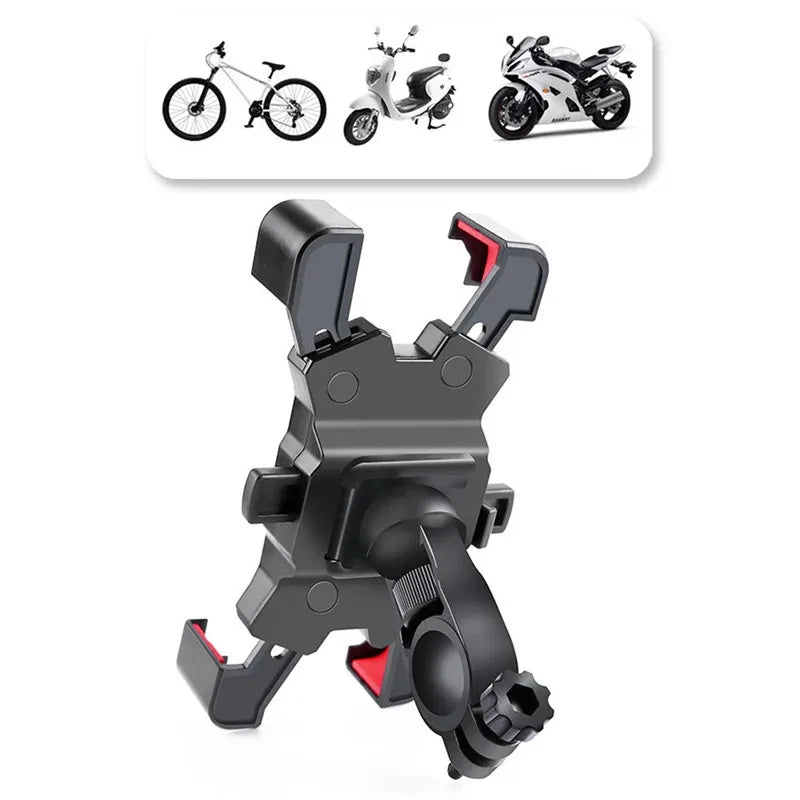 Sichere - robuste Fahrrad Telefonhalterung für Rohre 1,7–3 cm, 4 Farben, bis 500g