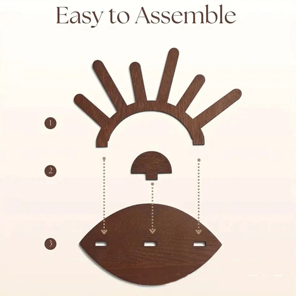 Schmuckständer aus Holz für Ringe Armbänder und Ohrringe