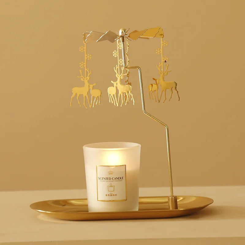 Rotierender Kerzenhalter mit kreativem Windmühlen-Design als Geschenk